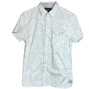 Truth Substance Mens Short Sleeve Button Down‎ Shirt Medium Tiki Vacation Miami